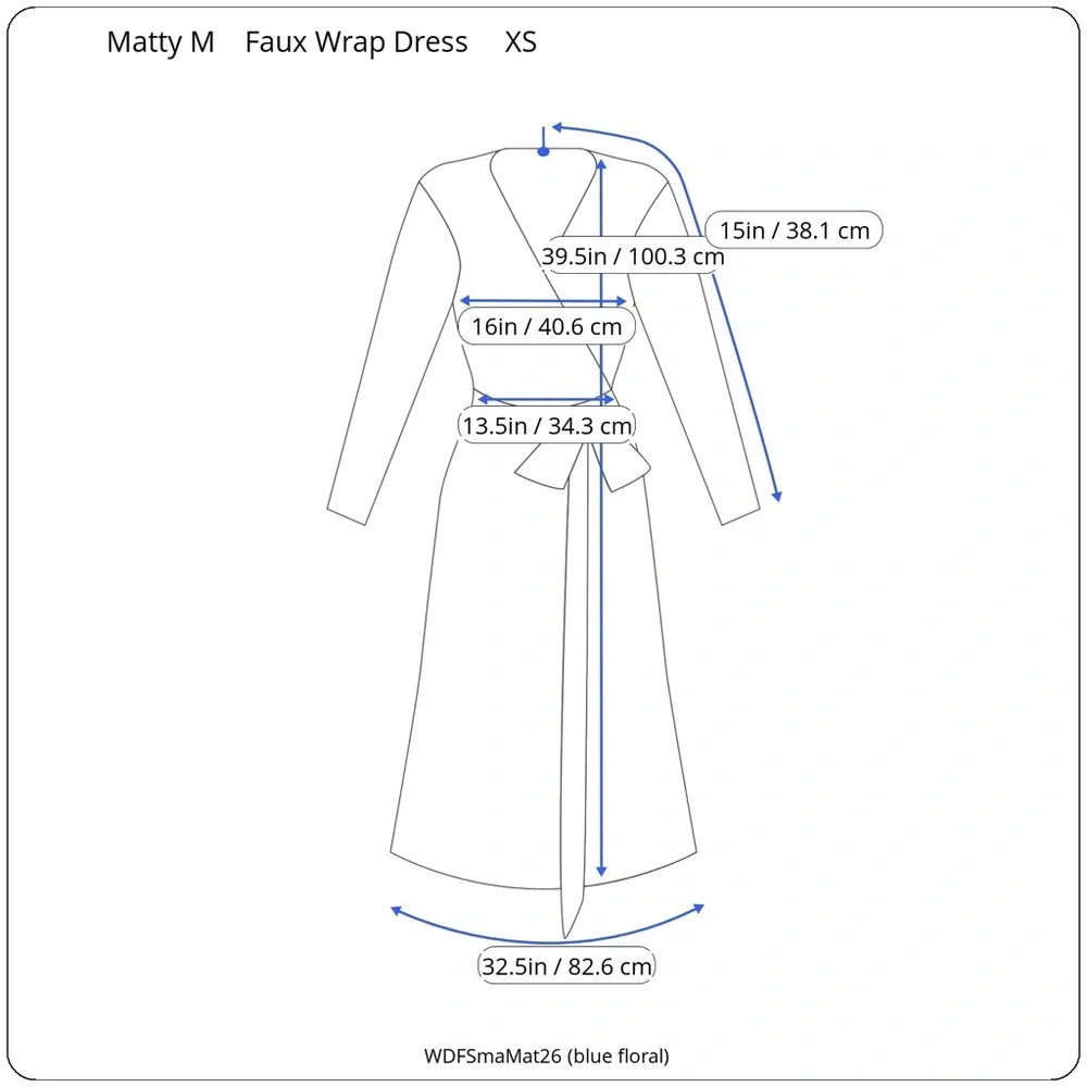 🔥NWT🔥 Matty M Women’s Faux Wrap Dress - Picture 6 of 6